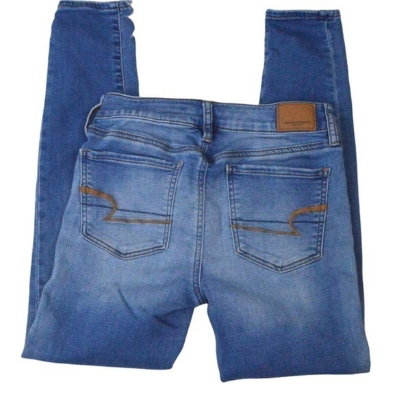 American Eagle Hi-Rise Jegging Crop, Stretch - Size 2, Light Wash - Picture 7 of 10
